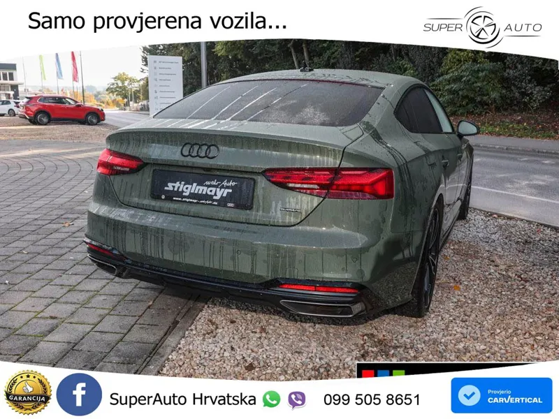 Audi A5 Sportback 45 TFSI (265 KS) quattro S tronic S line LED+GR SJED+ACC
