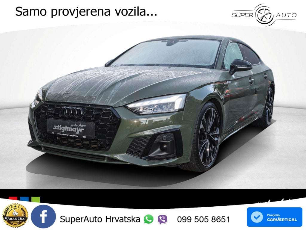 Audi A5 Sportback 45 TFSI (265 KS) quattro S tronic S line LED+GR SJED+ACC