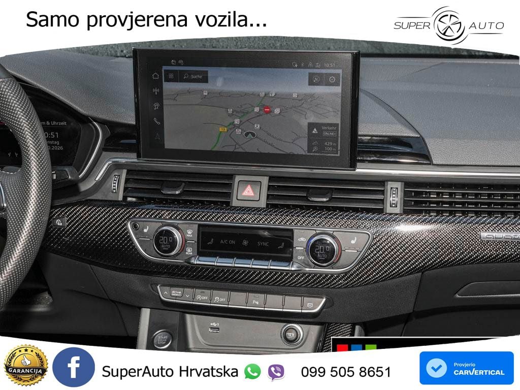 Audi A5 Sportback 45 TFSI (265 KS) quattro S tronic S line LED+GR SJED+ACC