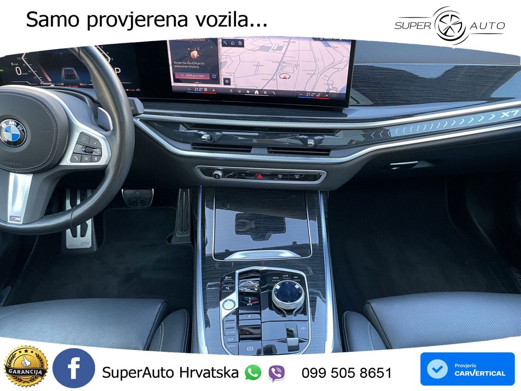 BMW X7 40d (352 KS) xDrive Steptronic M Sport ZRAČNI+ACC+GR SJED+KAM+PANO