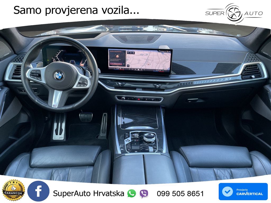 BMW X7 40d (352 KS) xDrive Steptronic M Sport ZRAČNI+ACC+GR SJED+KAM+PANO