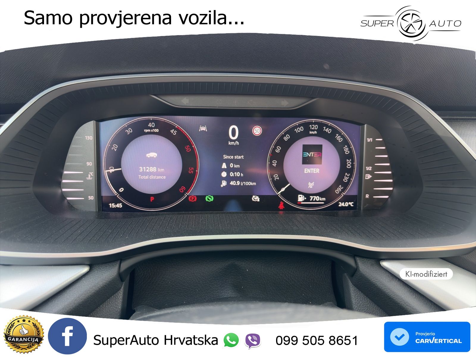 Škoda Octavia Combi 2.0 TDI (150 KS) DSG Selection LED+GR SJED+ACC