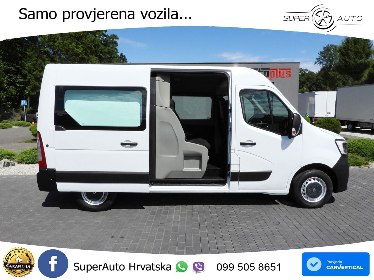 Renault MASTER KASTENWAGEN DOPPELKABINE 7 SITZE TEMPOMAT 135 KS