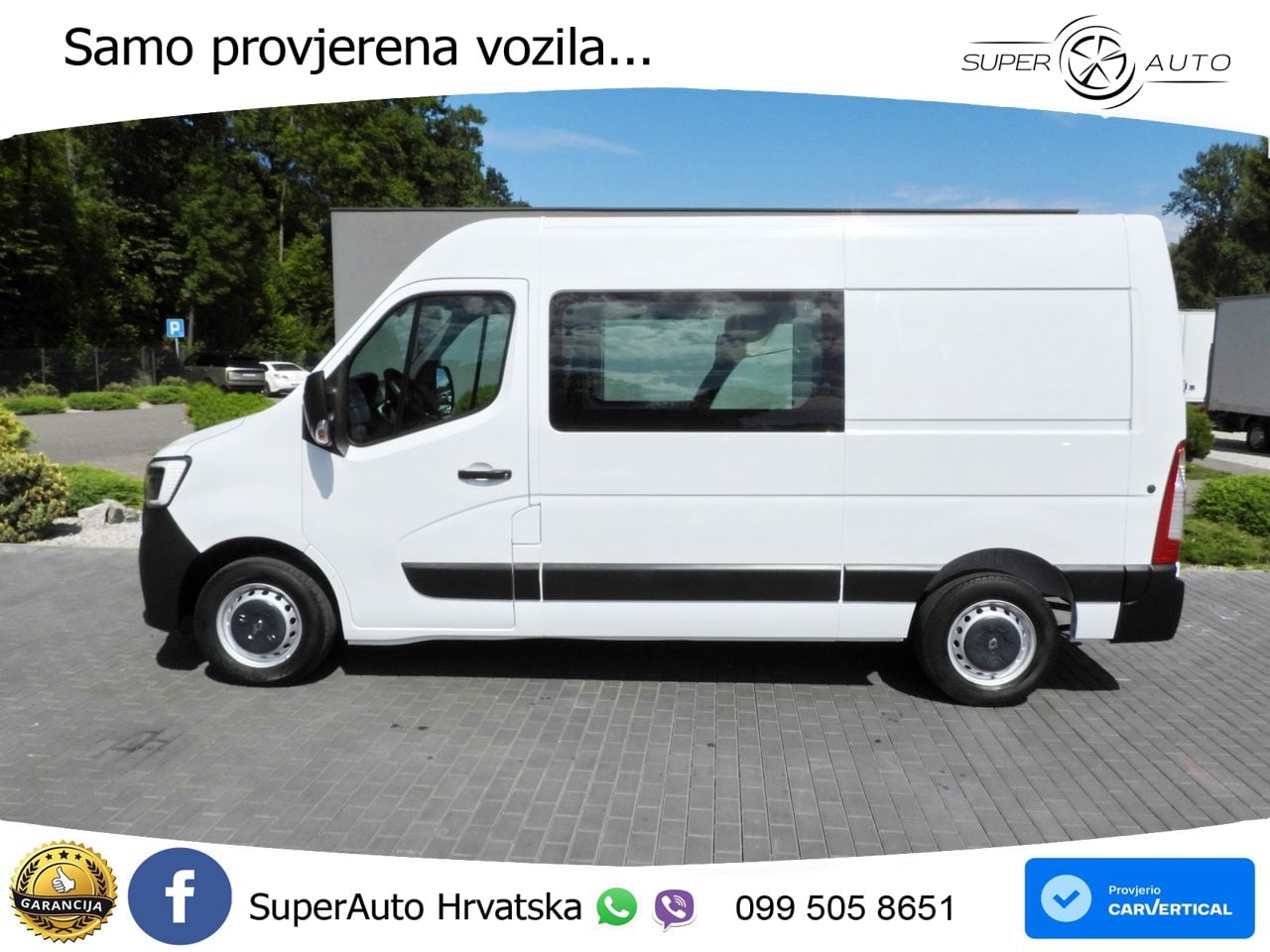 Renault MASTER KASTENWAGEN DOPPELKABINE 7 SITZE TEMPOMAT 135 KS