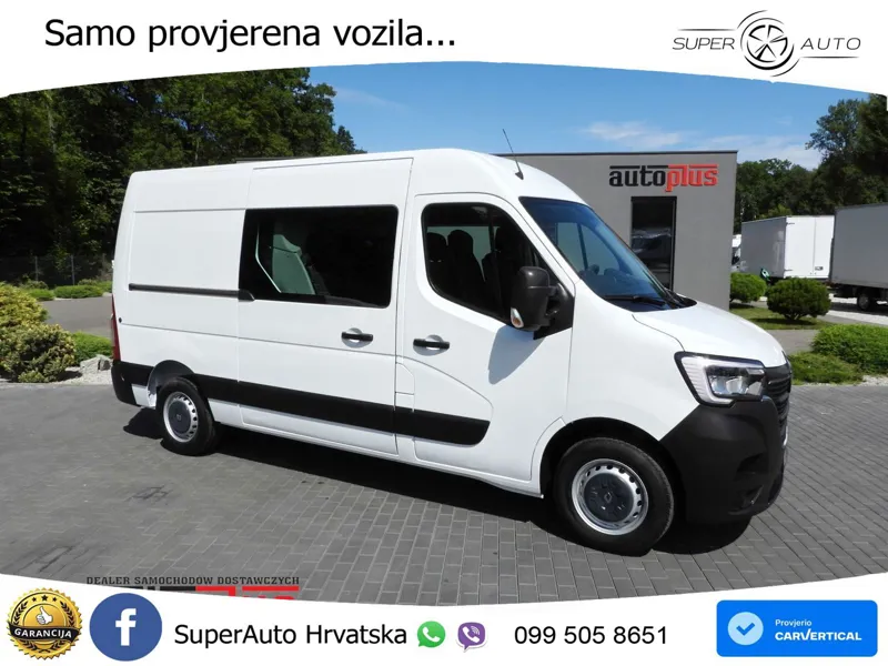 Renault MASTER KASTENWAGEN DOPPELKABINE 7 SITZE TEMPOMAT 135 KS