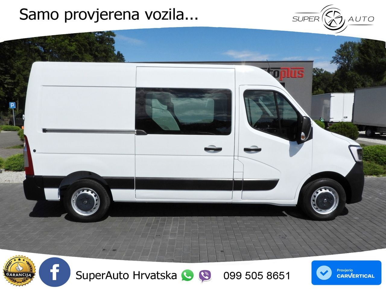 Renault MASTER KASTENWAGEN DOPPELKABINE 7 SITZE TEMPOMAT 135 KS