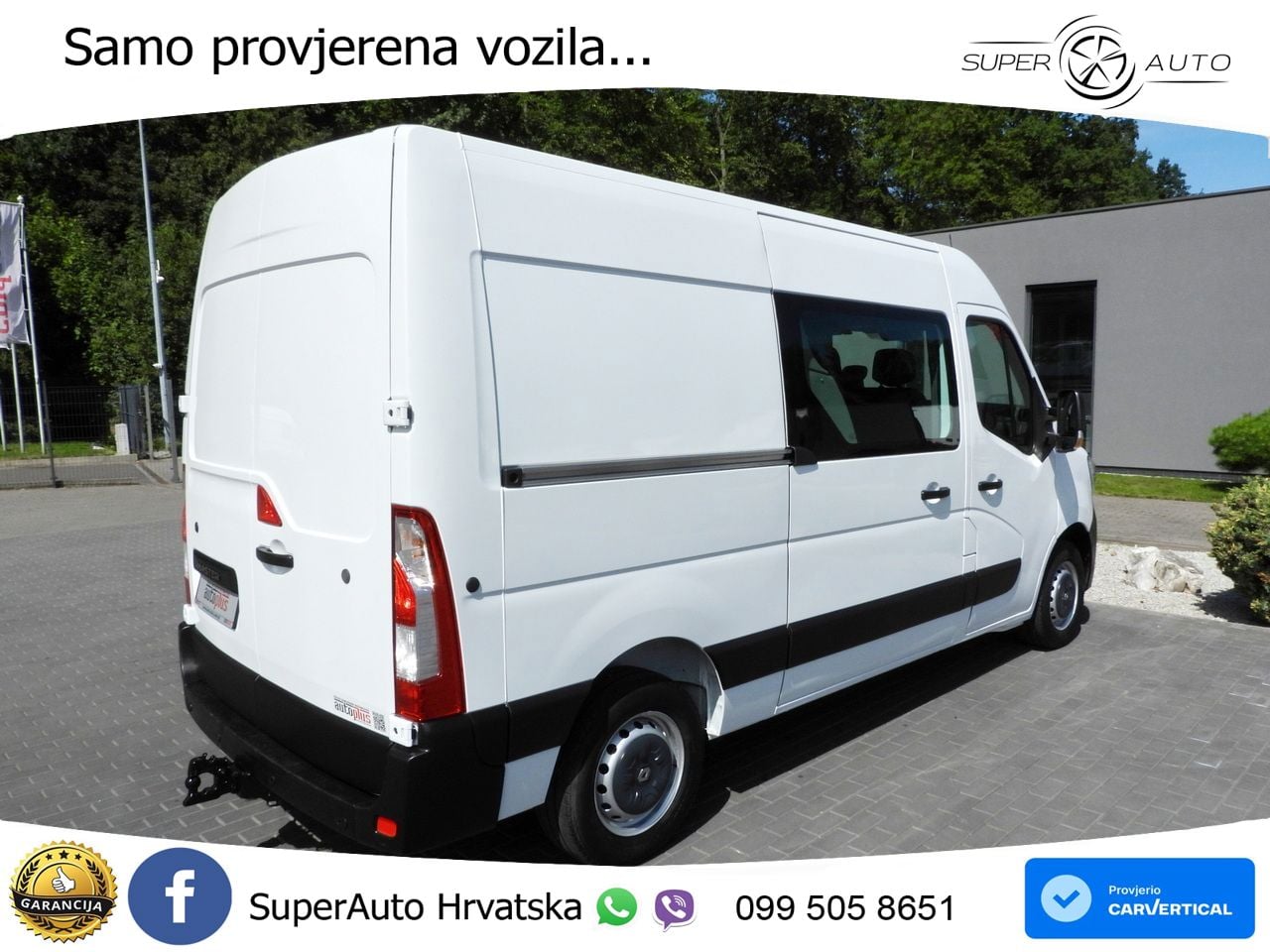 Renault MASTER KASTENWAGEN DOPPELKABINE 7 SITZE TEMPOMAT 135 KS