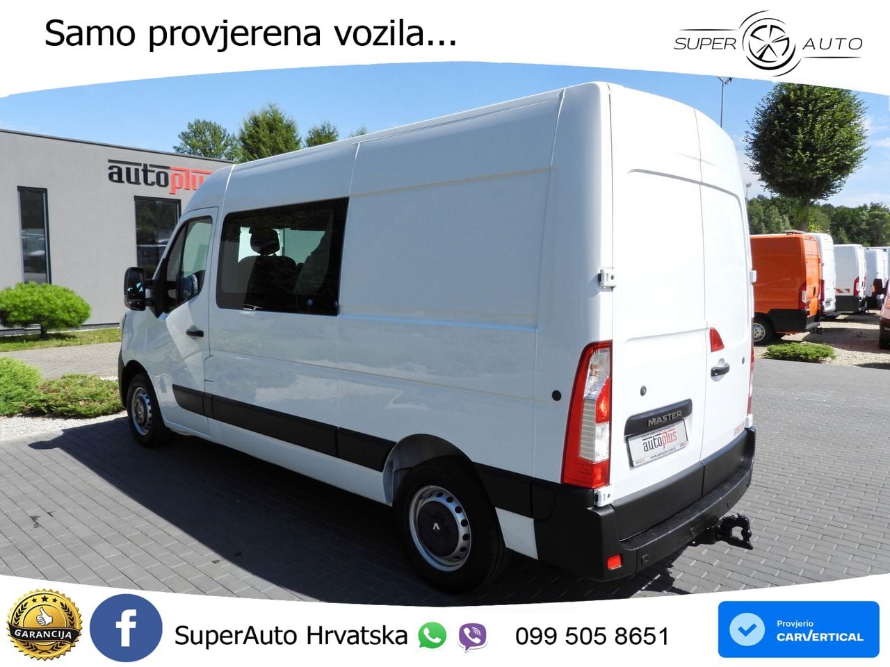 Renault MASTER KASTENWAGEN DOPPELKABINE 7 SITZE TEMPOMAT 135 KS