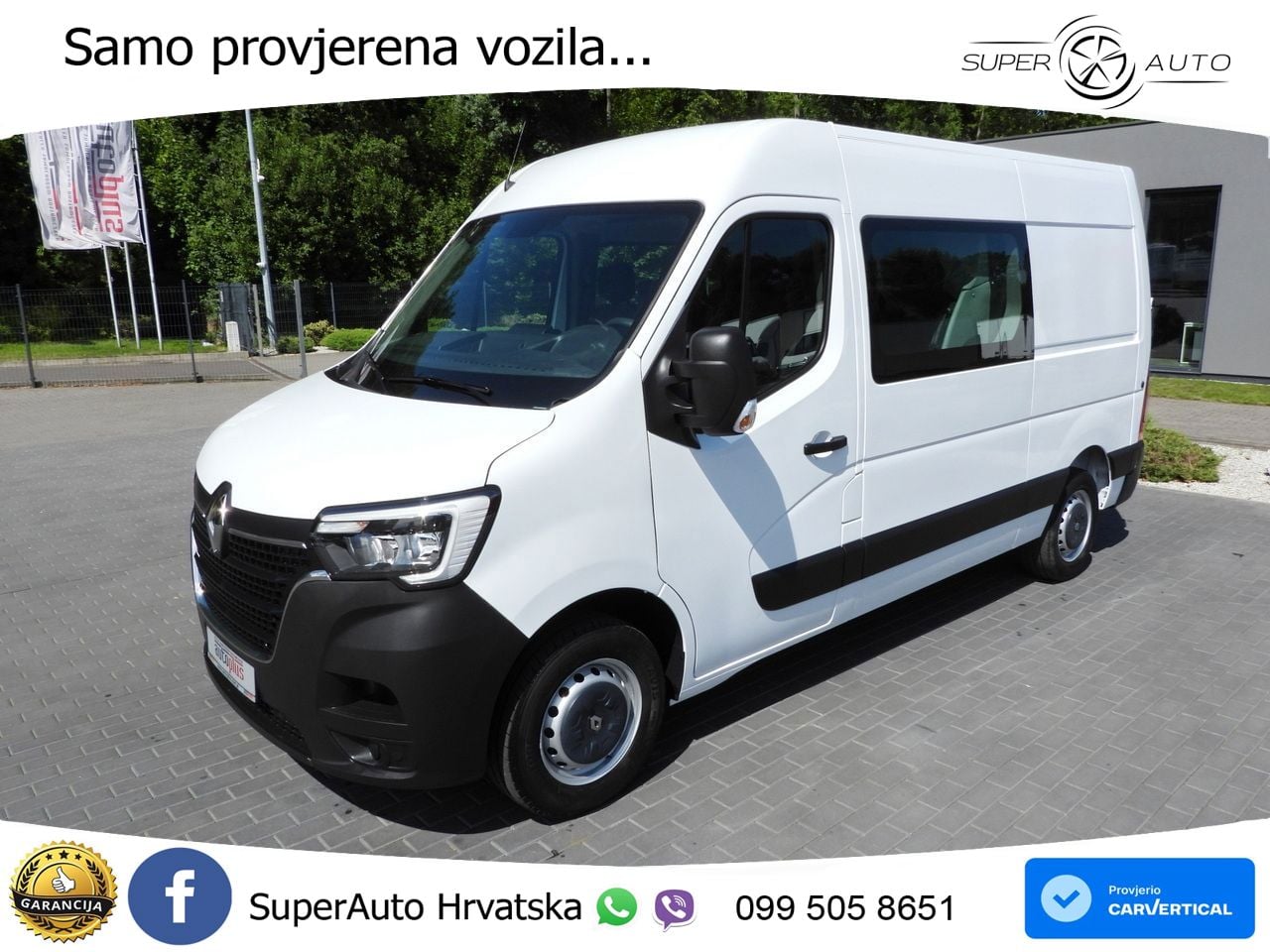 Renault MASTER KASTENWAGEN DOPPELKABINE 7 SITZE TEMPOMAT 135 KS