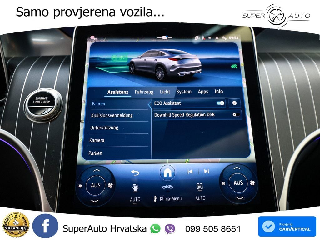 Mercedes GLC Coupe 400e (381 KS) 4MATIC 9G-TRONIC AMG ZRAČNI+ACC+GR SJED+KAM+PANO