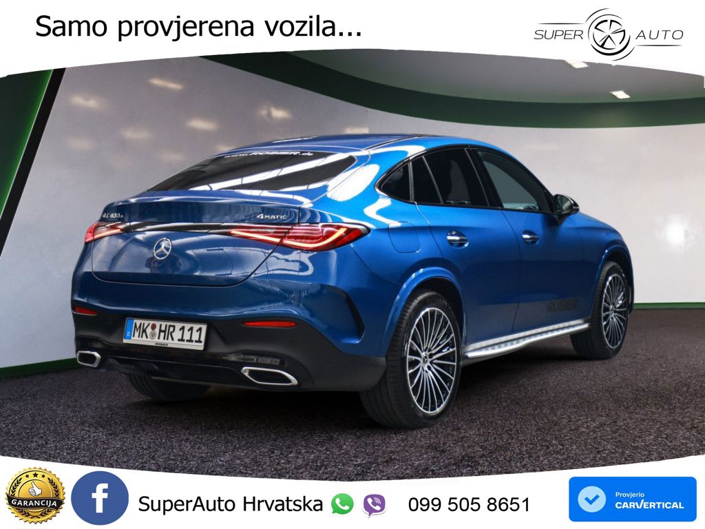 Mercedes GLC Coupe 400e (381 KS) 4MATIC 9G-TRONIC AMG ZRAČNI+ACC+GR SJED+KAM+PANO