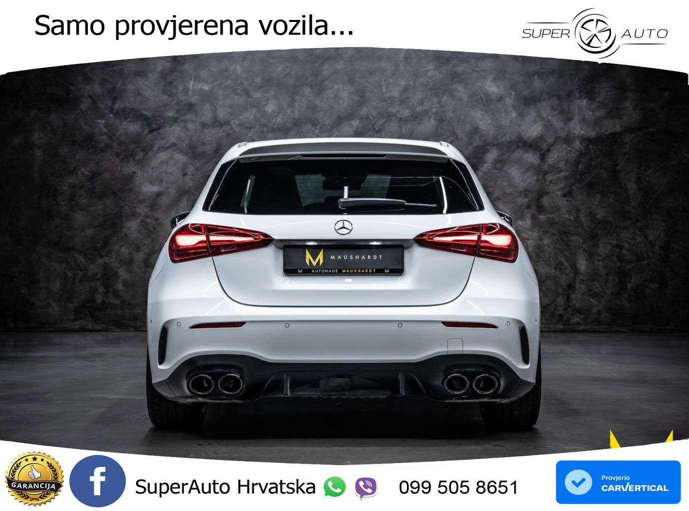 Mercedes-Benz AMG A 45 S 4MATIC+ AMG SPEEDSHIFT DCT 8G ACC+HEAD+GR SJED+360+PANO