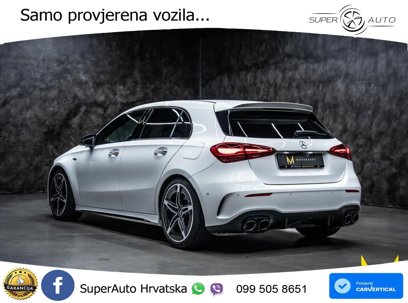 Mercedes-Benz AMG A 45 S 4MATIC+ AMG SPEEDSHIFT DCT 8G ACC+HEAD+GR SJED+360+PANO