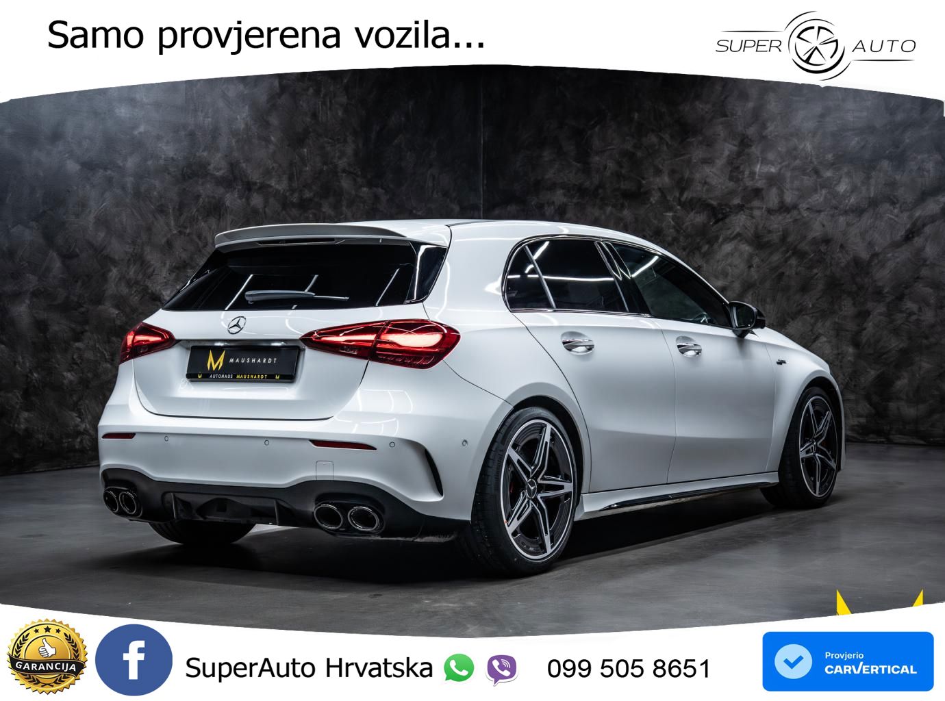 Mercedes-Benz AMG A 45 S 4MATIC+ AMG SPEEDSHIFT DCT 8G ACC+HEAD+GR SJED+360+PANO