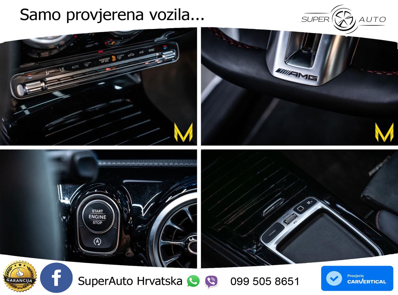 Mercedes-Benz AMG A 45 S 4MATIC+ AMG SPEEDSHIFT DCT 8G ACC+HEAD+GR SJED+360+PANO