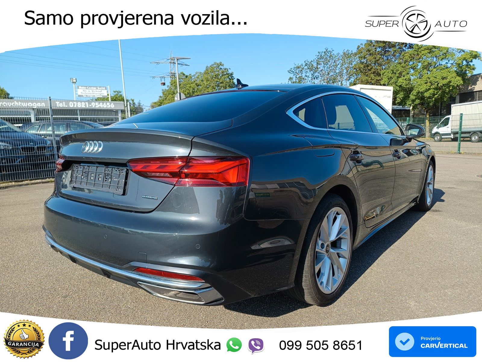 Audi A5 Sportback  40 TFSI (204 KS) quattro S tronic advanced LED+GR SJED+ACC
