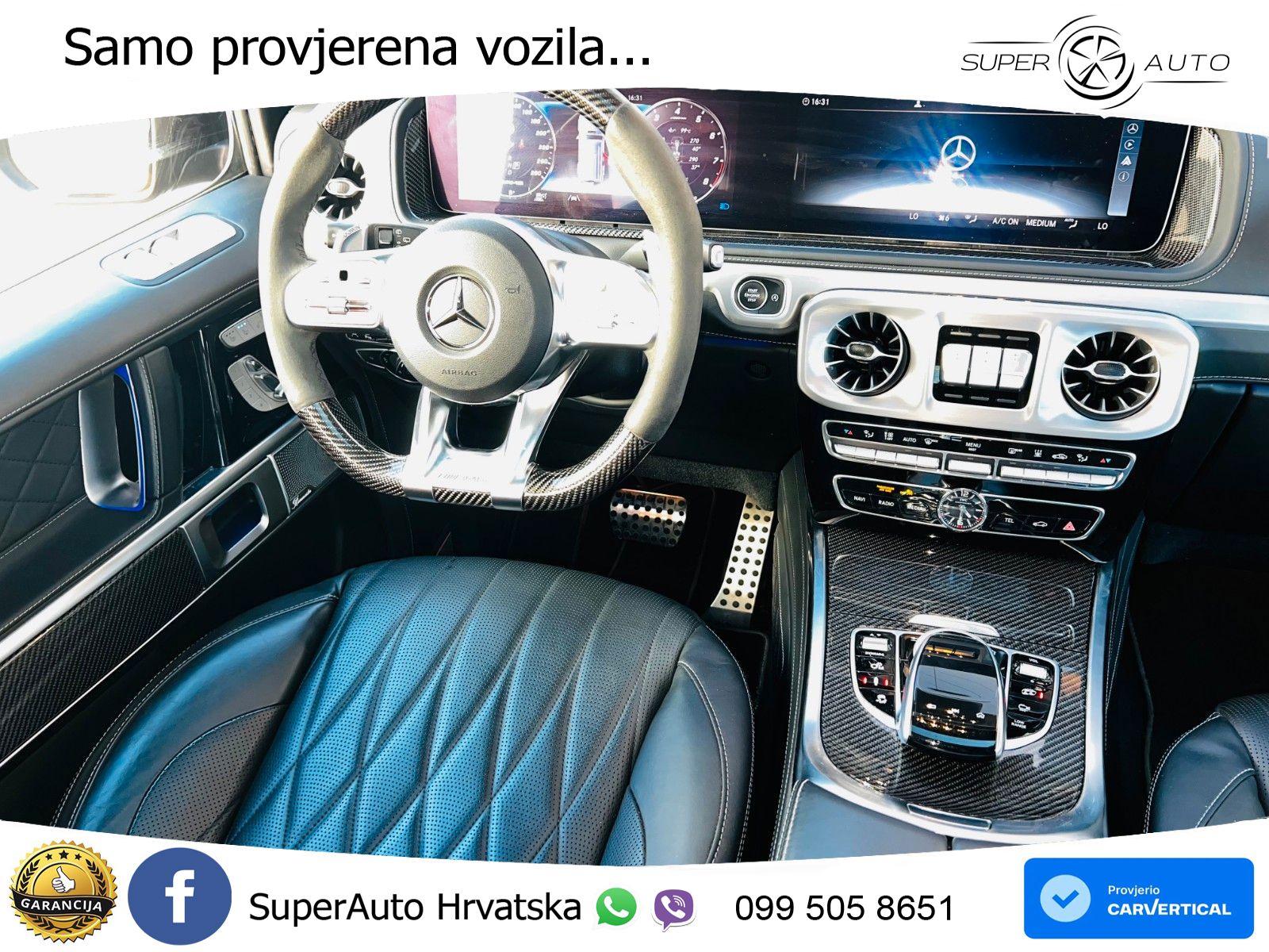 Mercedes AMG G 63 Long V8 (585 KS) 4MATIC 9G-TRONIC AMG SPEEDSHIFT PLUS Exclusive LED+GR SJED+ACC
