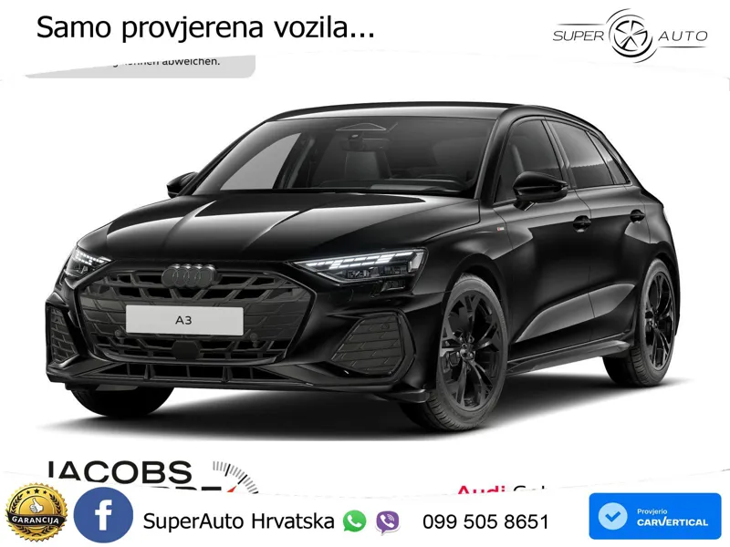 Audi A3 35 TFSI (150 KS) S tronic LED+GR SJED+ACC