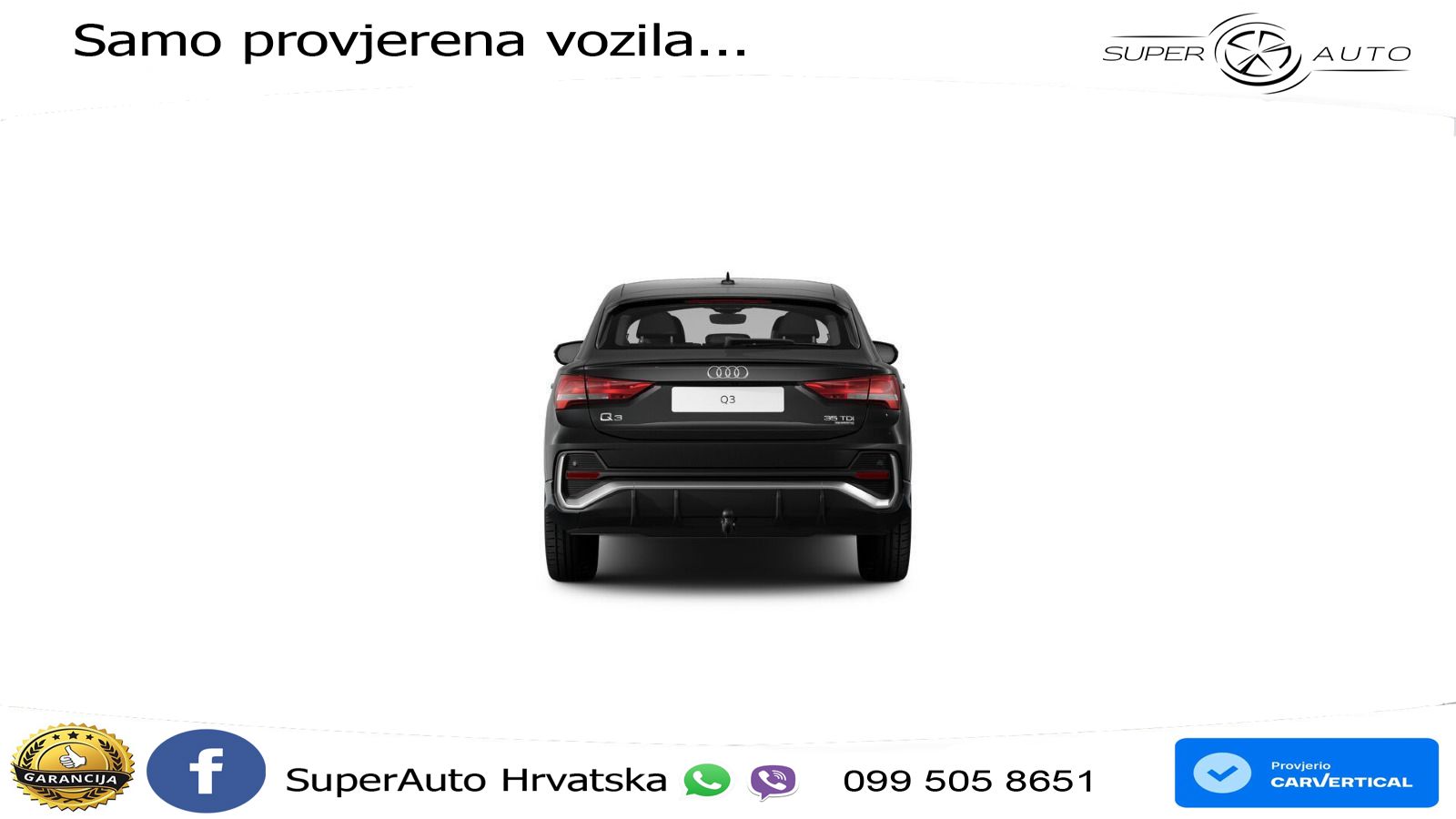 Audi Q3 Sportback 35 TDI (150 KS) quattro S tronic S line LED+GR SJED+ACC
