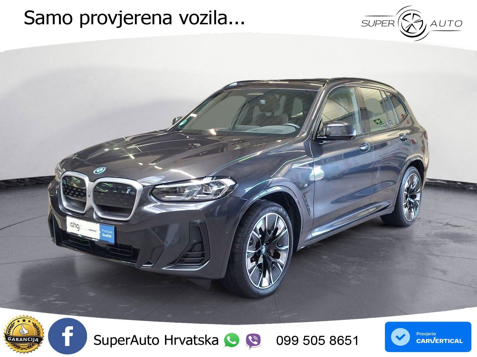 BMW iX3 80 kWh (286 KS) LED+GR SJED+ACC