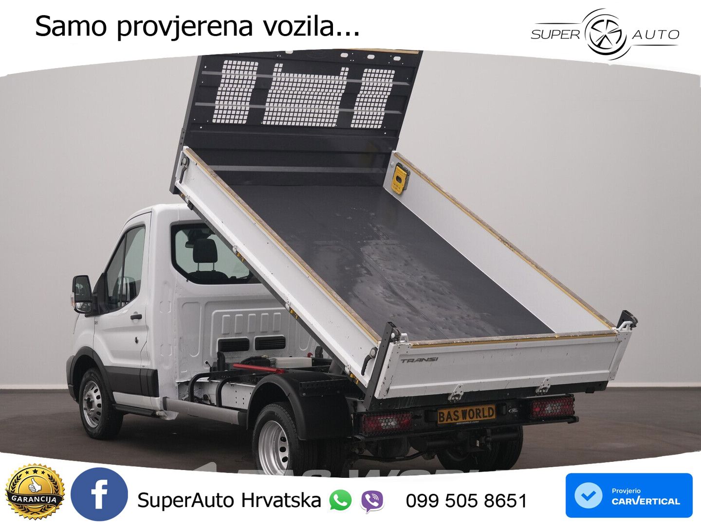 Ford Transit 165pk Kipper Dubbellucht 3,5t Trekhaak A 165 KS