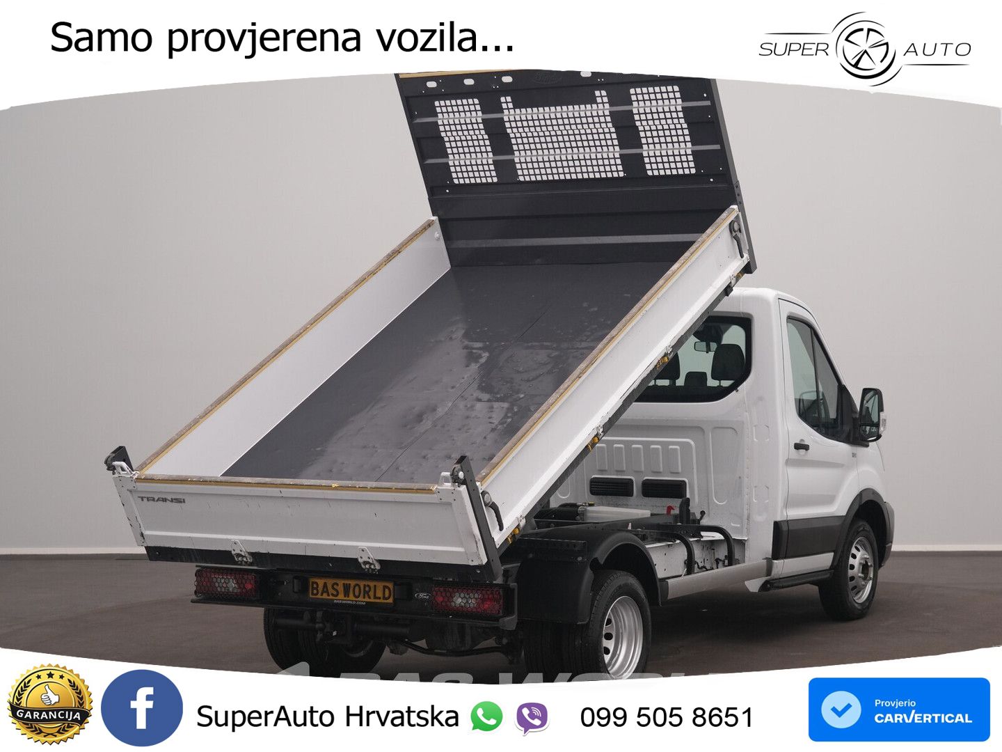 Ford Transit 165pk Kipper Dubbellucht 3,5t Trekhaak A 165 KS