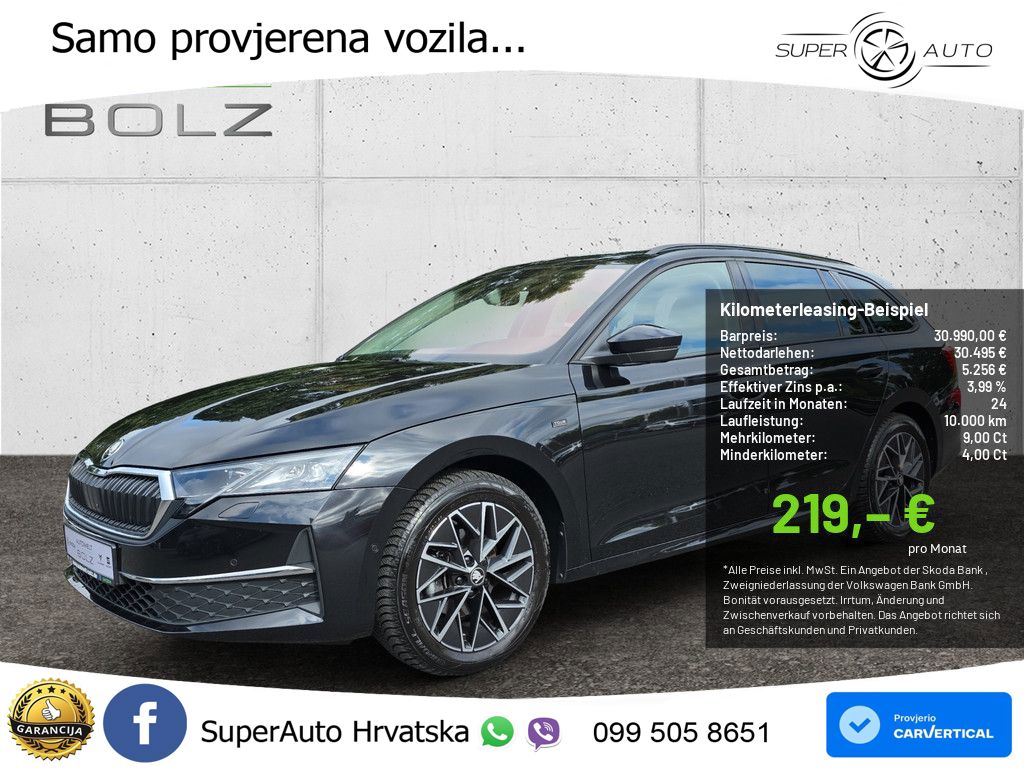 Škoda Octavia Combi 2.0 TDI (150 KS) DSG LED+GR SJED+ACC