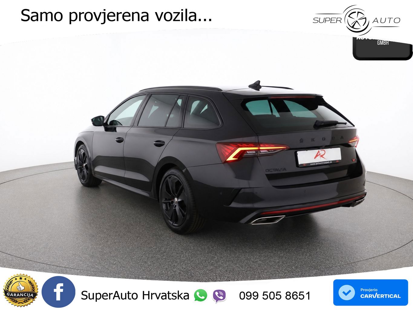 Škoda Octavia Combi RS 2.0 TDI (200 KS) DSG LED+GR SJED+ACC