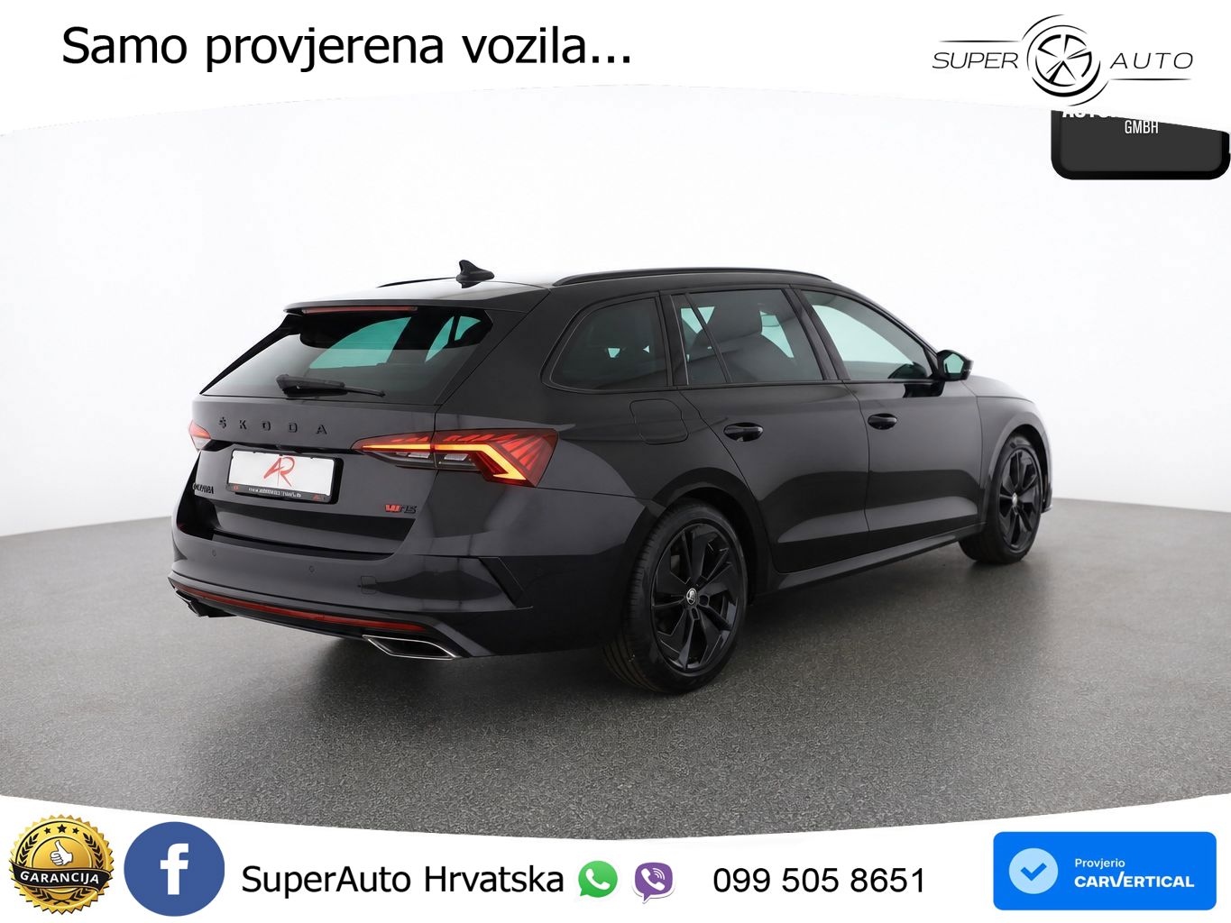 Škoda Octavia Combi RS 2.0 TDI (200 KS) DSG LED+GR SJED+ACC