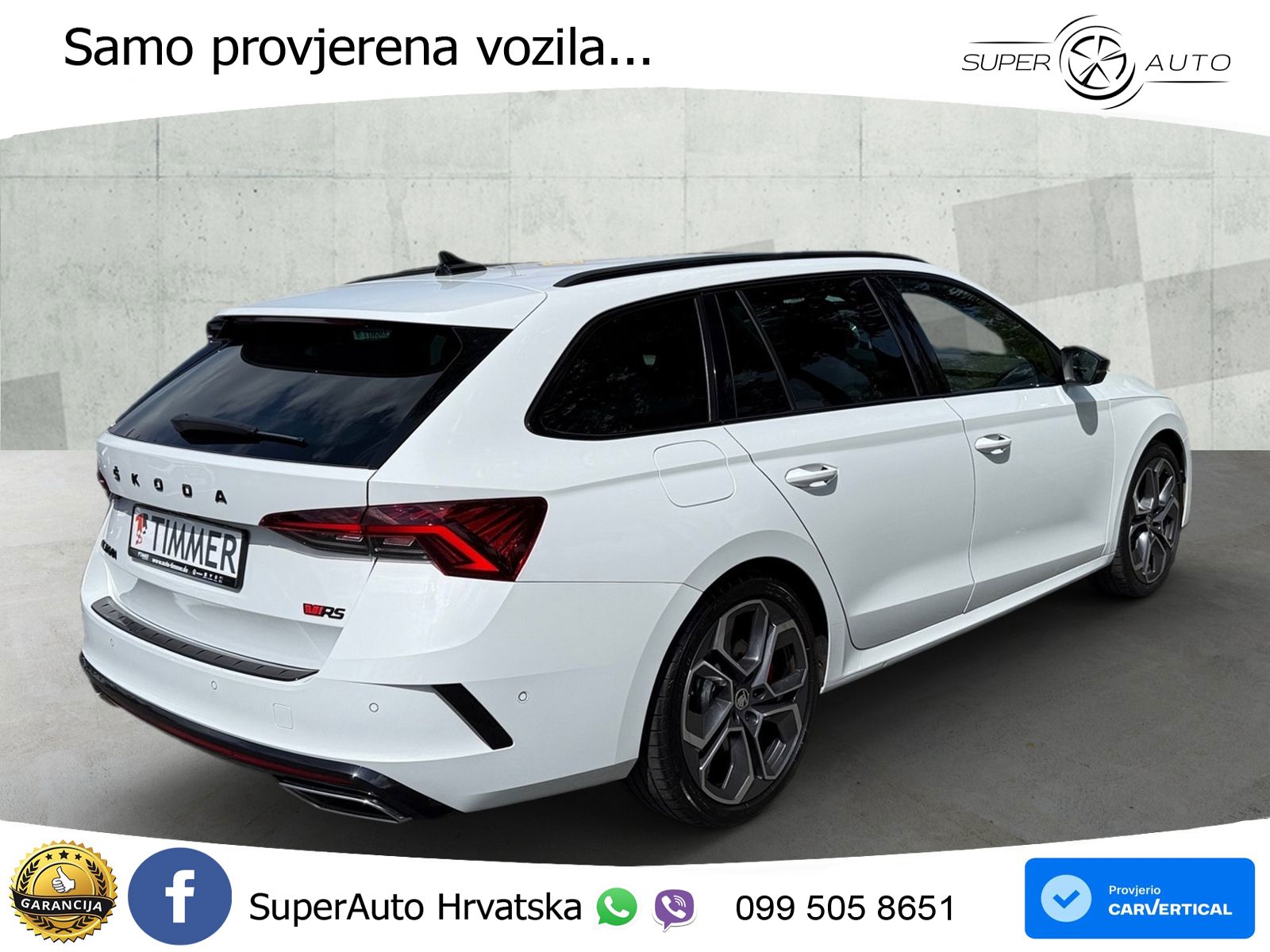 Škoda Octavia Combi RS 2.0 TSI (245 KS) DSG LED+GR SJED+ACC