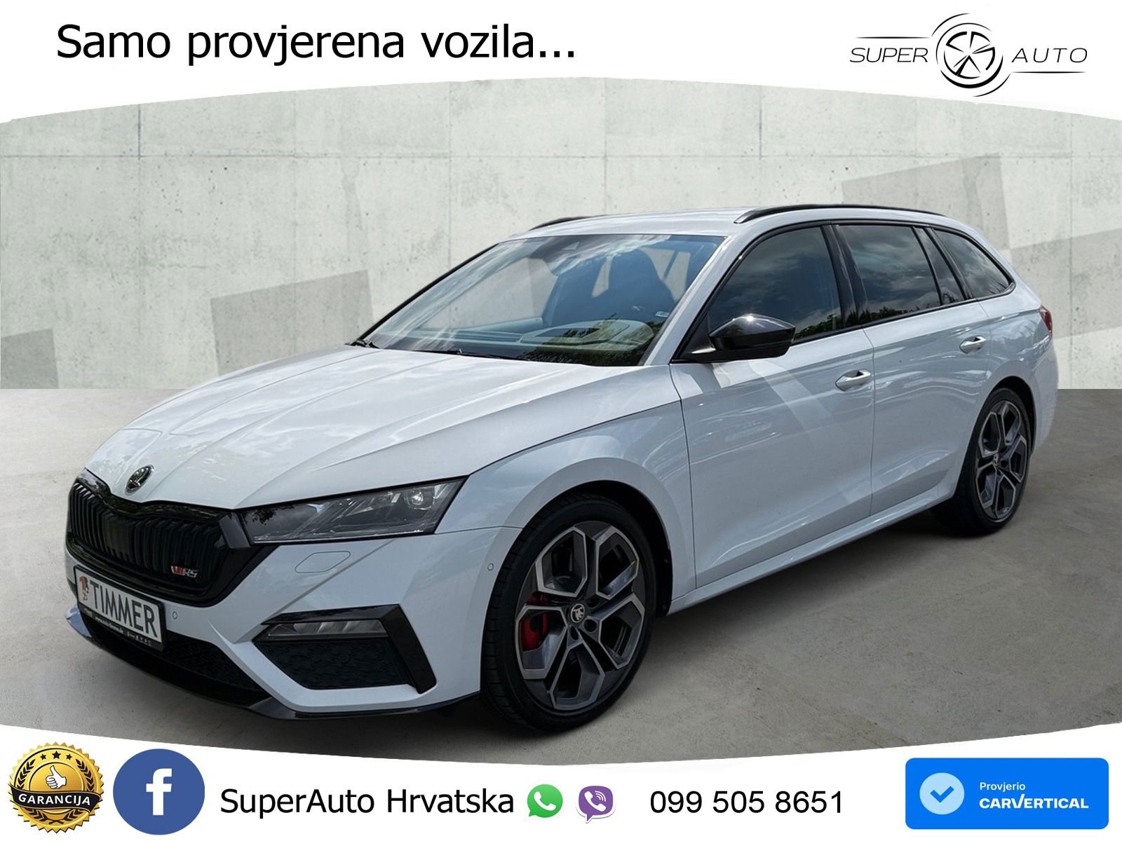Škoda Octavia Combi RS 2.0 TSI (245 KS) DSG LED+GR SJED+ACC