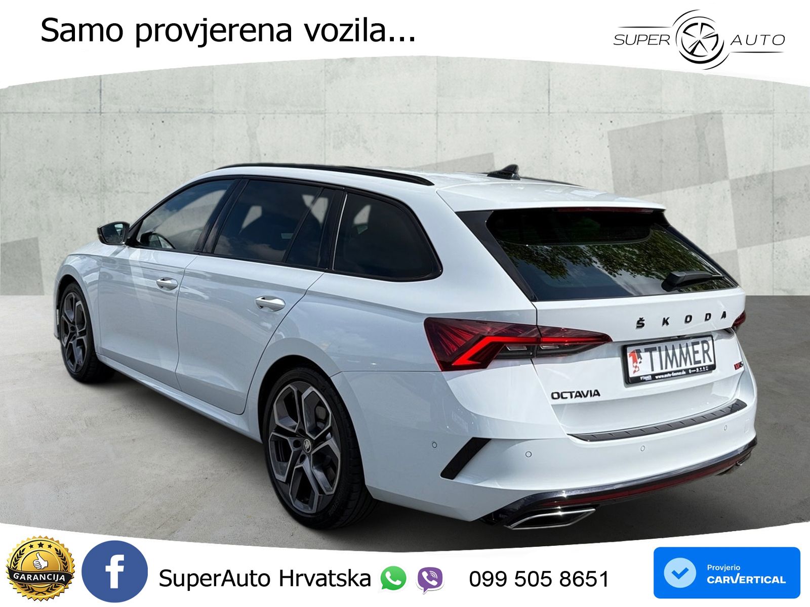 Škoda Octavia Combi RS 2.0 TSI (245 KS) DSG LED+GR SJED+ACC