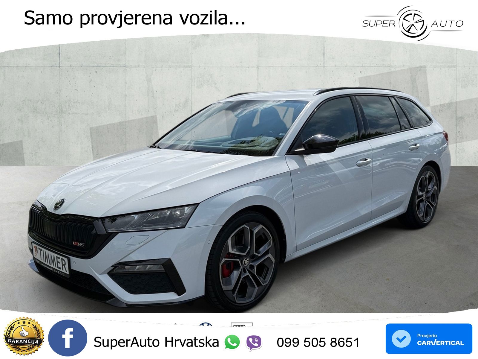 Škoda Octavia Combi RS 2.0 TSI (245 KS) DSG LED+GR SJED+ACC