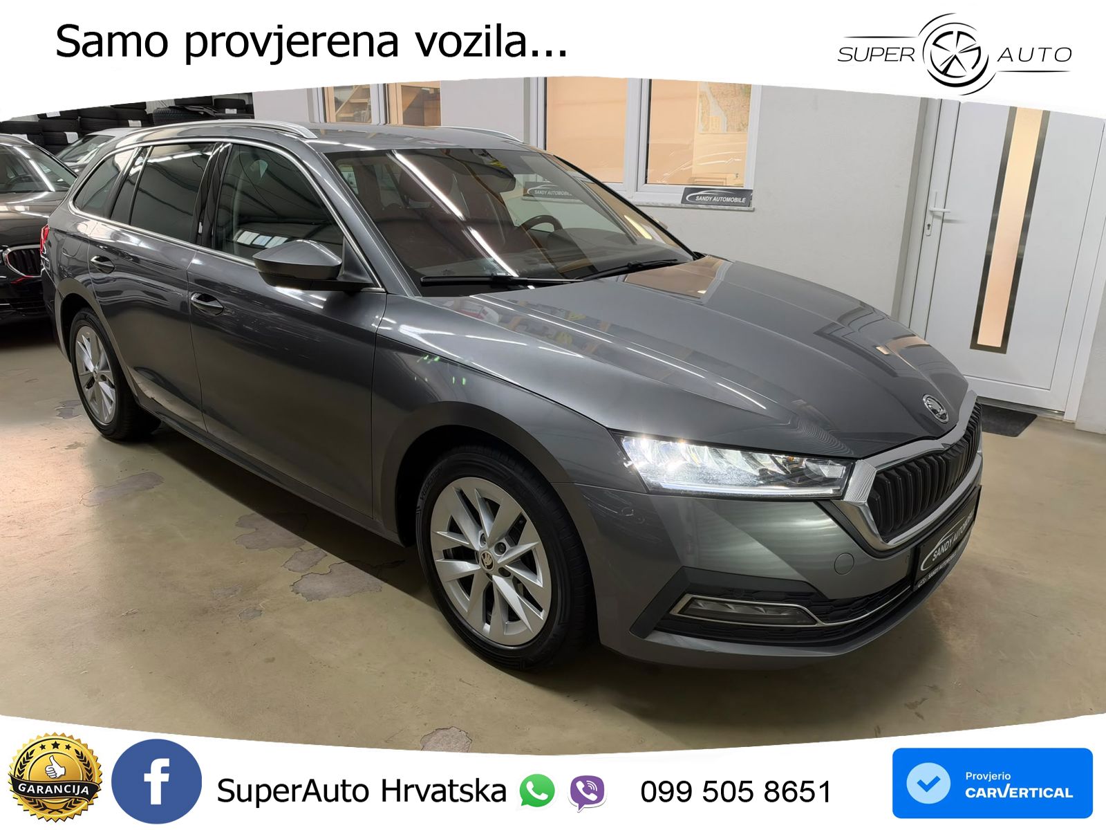 Škoda Octavia Combi 2.0 TDI (150 KS) 4x4 DSG LED+GR SJED+ACC
