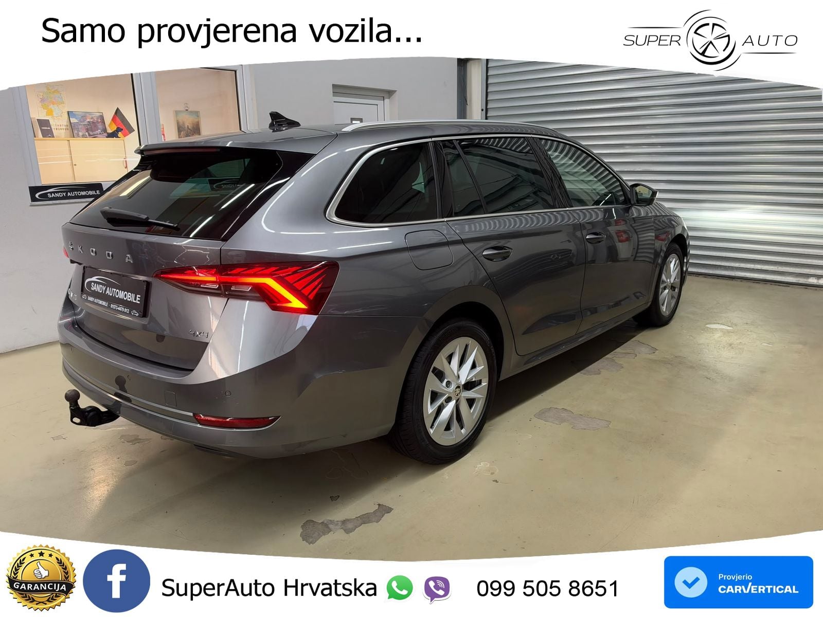 Škoda Octavia Combi 2.0 TDI (150 KS) 4x4 DSG LED+GR SJED+ACC