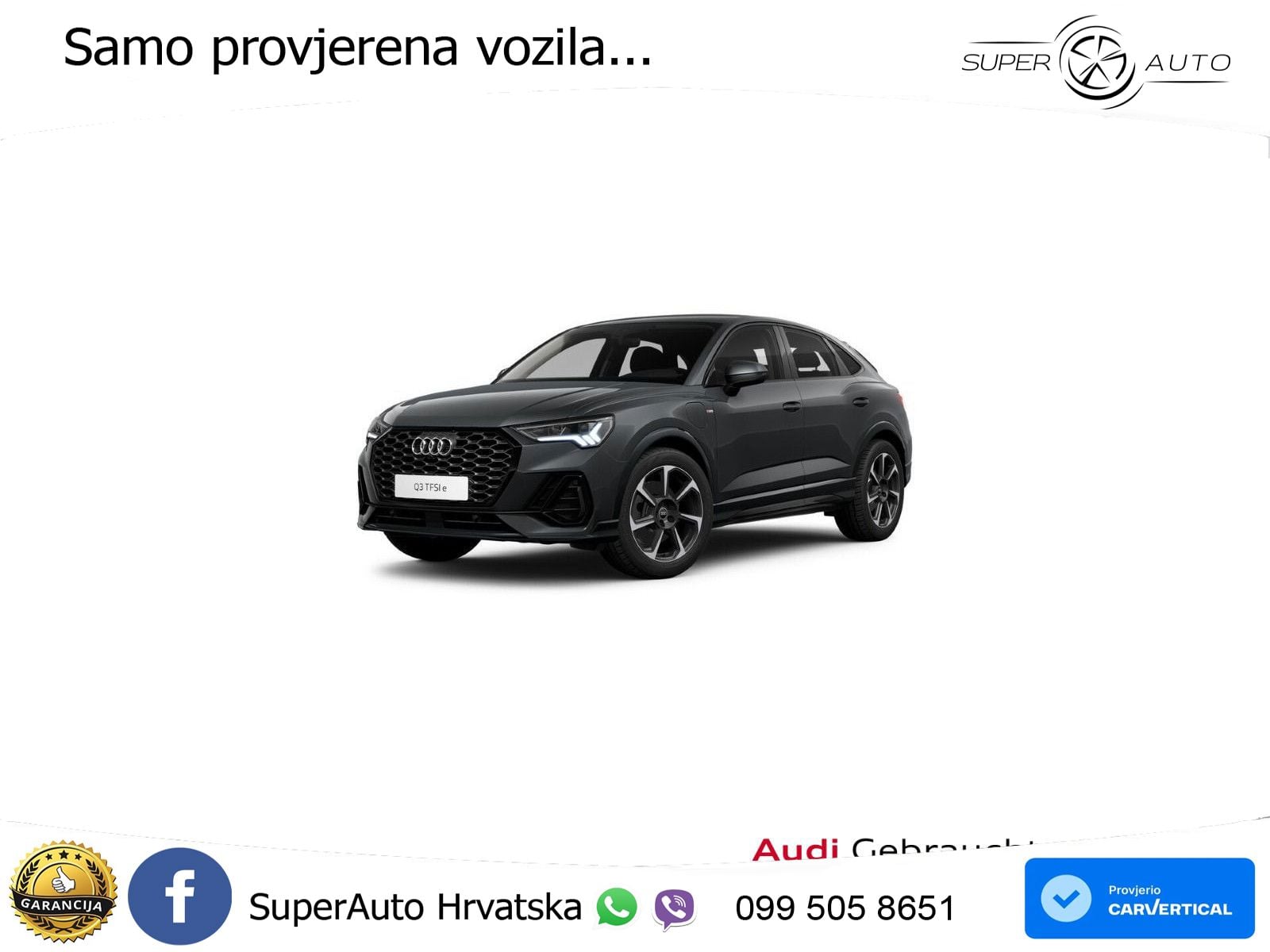 Audi Q3 Sportback 45 TFSIe (245 KS) S tronic S line LED+GR SJED+ACC