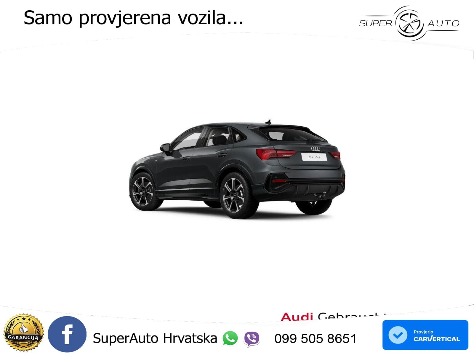 Audi Q3 Sportback 45 TFSIe (245 KS) S tronic S line LED+GR SJED+ACC