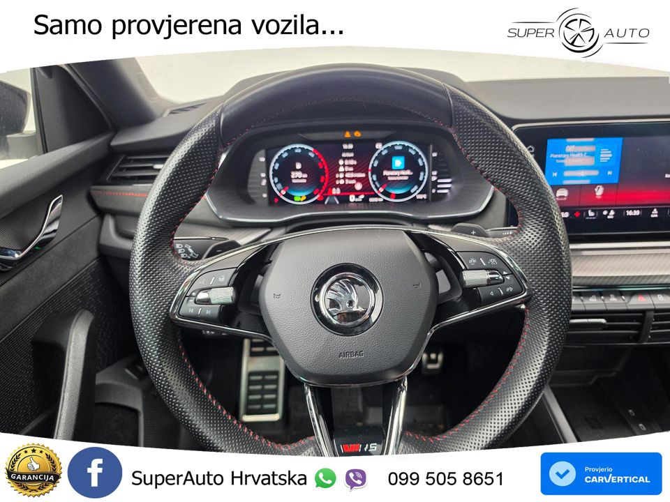 Škoda Octavia Combi RS 2.0 TDI (200 KS) DSG LED+GR SJED+ACC