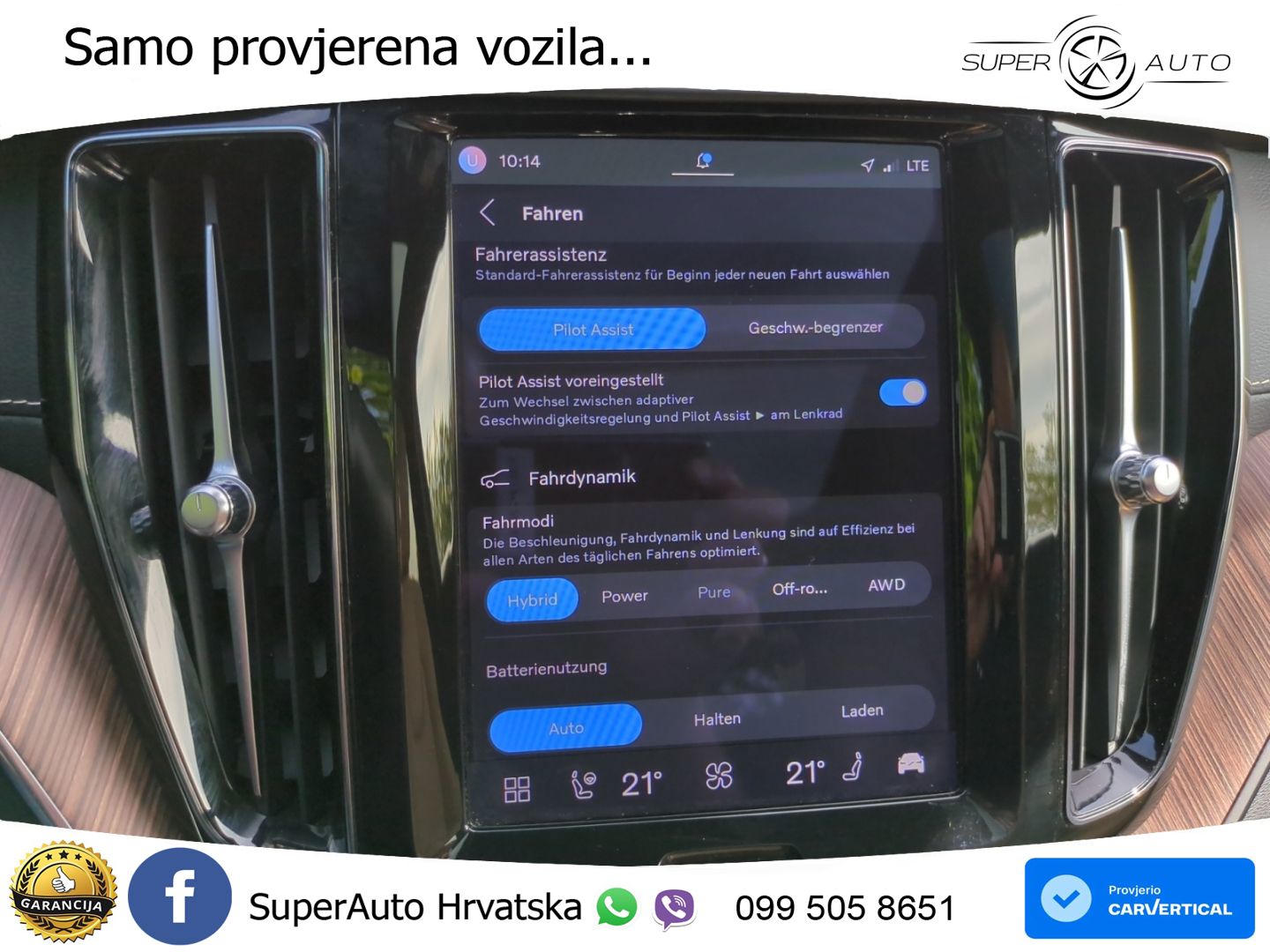 Volvo XC60 T8 AWD Geartronic ZRAČNI+ACC+GR SJED+KAM+PANO