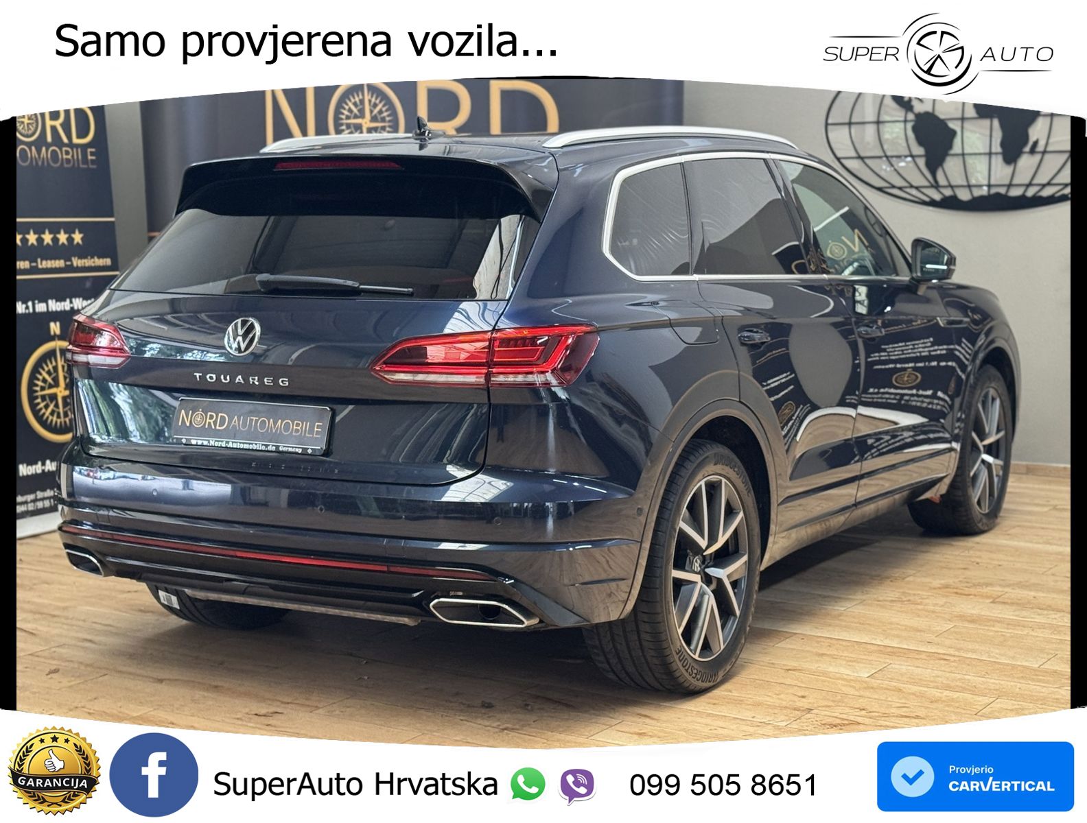 Volkswagen Touareg 3.0 V6 TDI (286 KS) 4MOTION Tiptronic R-Line ZRAČNI+ACC+4xGR SJED+KAM