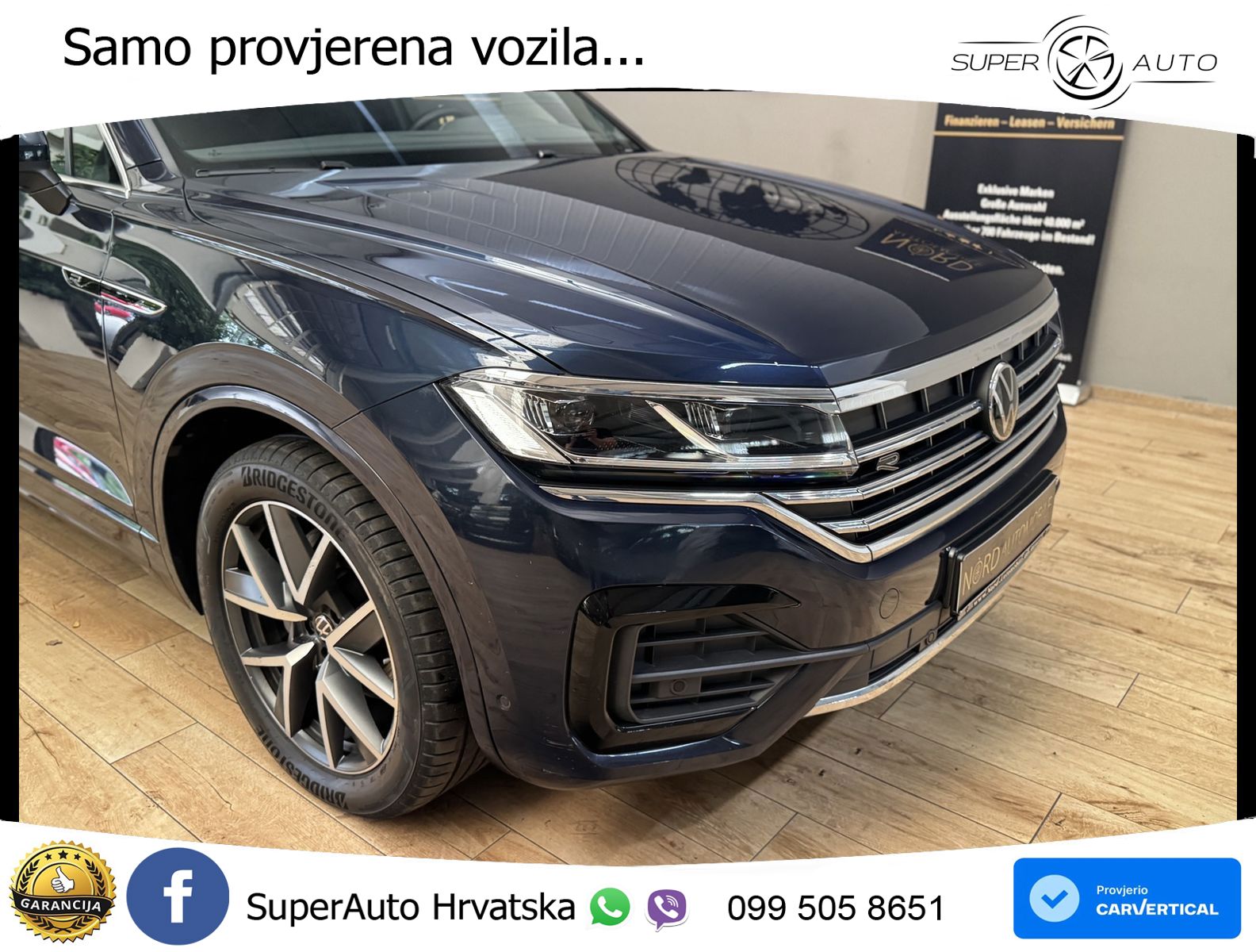 Volkswagen Touareg 3.0 V6 TDI (286 KS) 4MOTION Tiptronic R-Line ZRAČNI+ACC+4xGR SJED+KAM