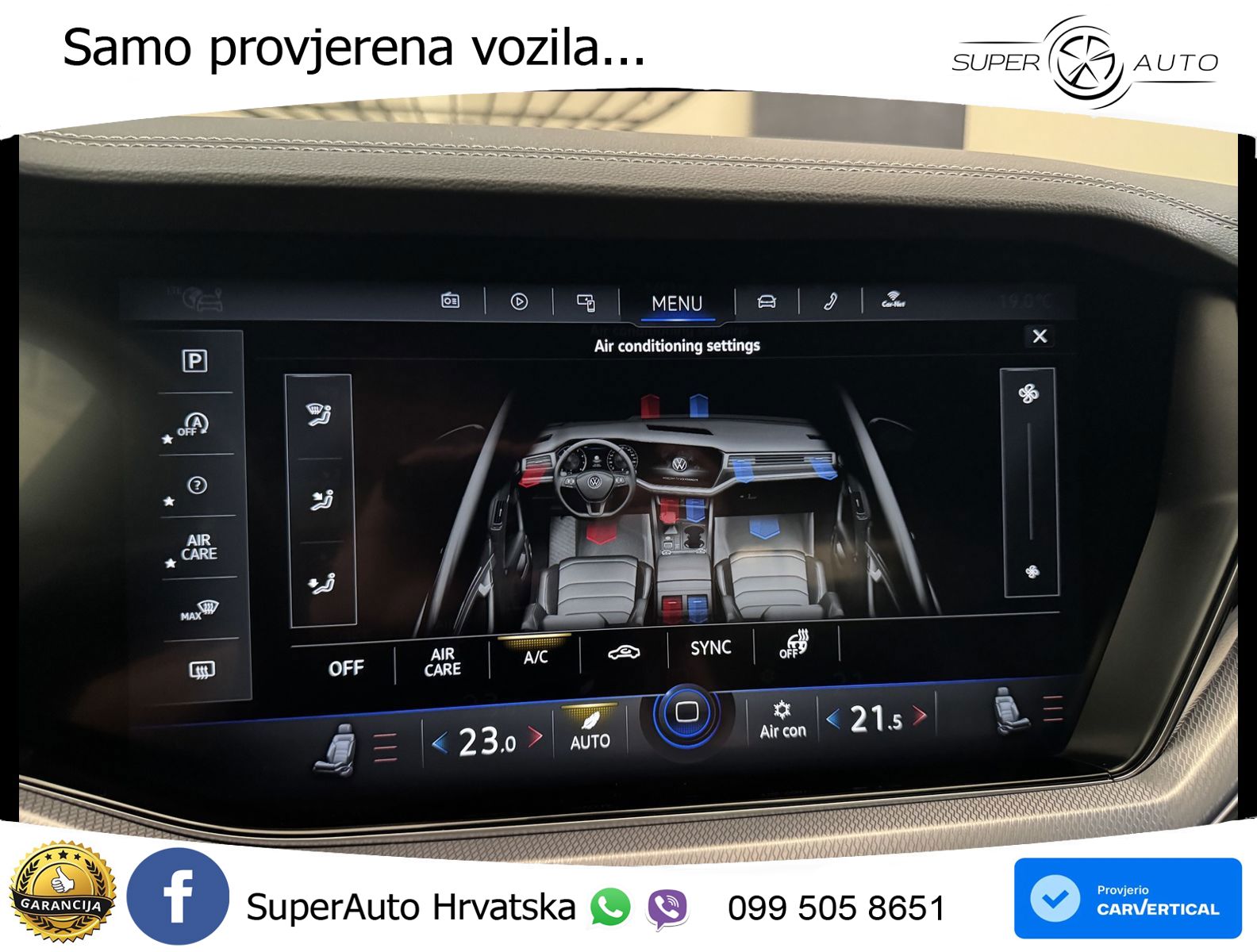 Volkswagen Touareg 3.0 V6 TDI (286 KS) 4MOTION Tiptronic R-Line ZRAČNI+ACC+4xGR SJED+KAM
