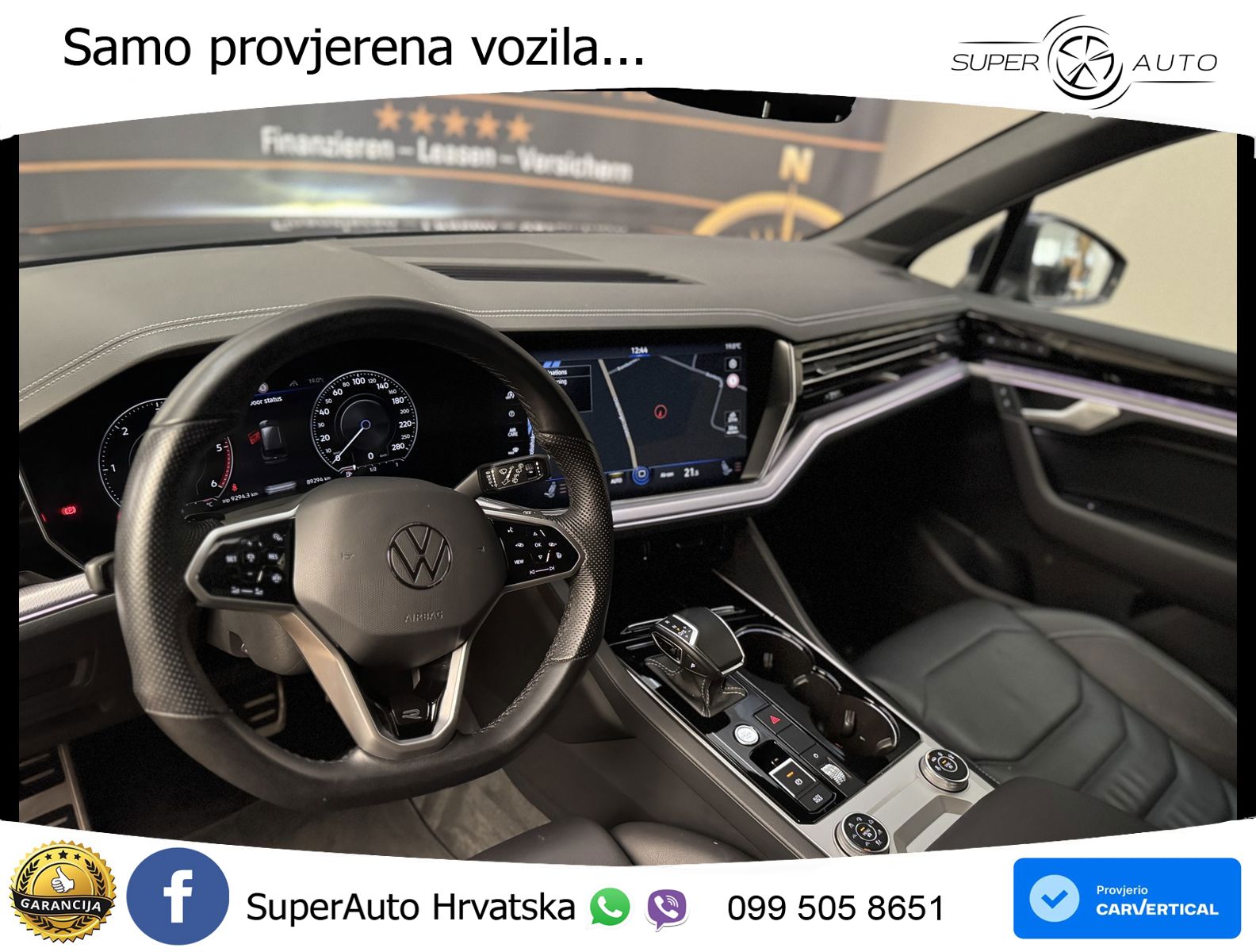 Volkswagen Touareg 3.0 V6 TDI (286 KS) 4MOTION Tiptronic R-Line ZRAČNI+ACC+4xGR SJED+KAM