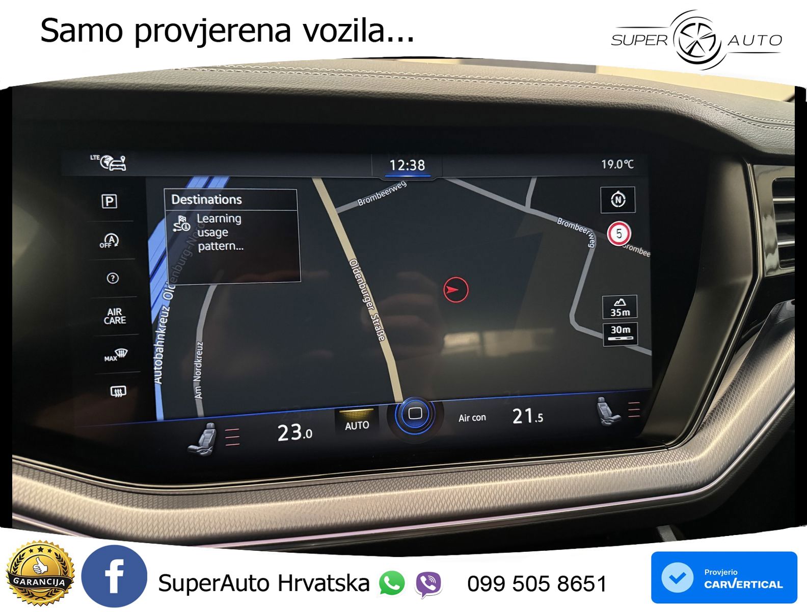 Volkswagen Touareg 3.0 V6 TDI (286 KS) 4MOTION Tiptronic R-Line ZRAČNI+ACC+4xGR SJED+KAM