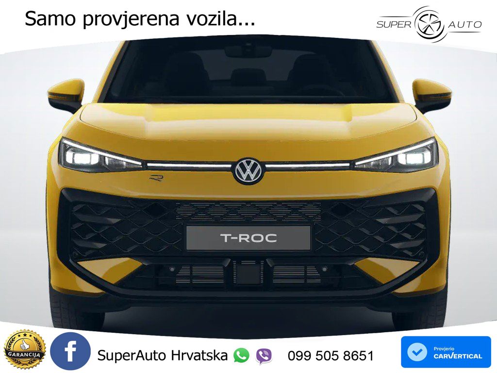 Volkswagen T-Roc 1.5 eTSI (150 KS)  DSG R-Line MATRIX+GR SJED+KAM