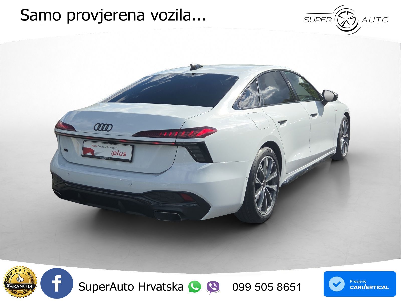 Audi A6 2.0 TFSI (204 KS) S tronic S line LED+GR SJED+ACC