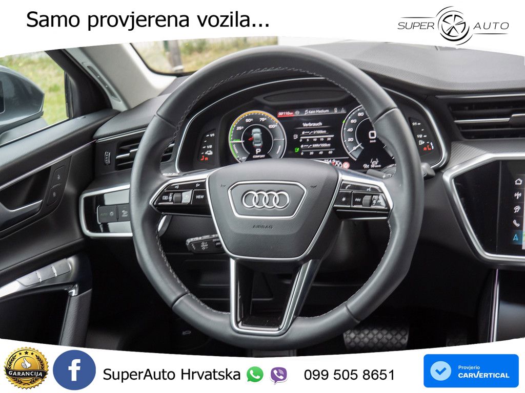 Audi A6 50 TFSIe (299 KS) quattro ultra S tronic S line MATRIX+GR SJED+KAM