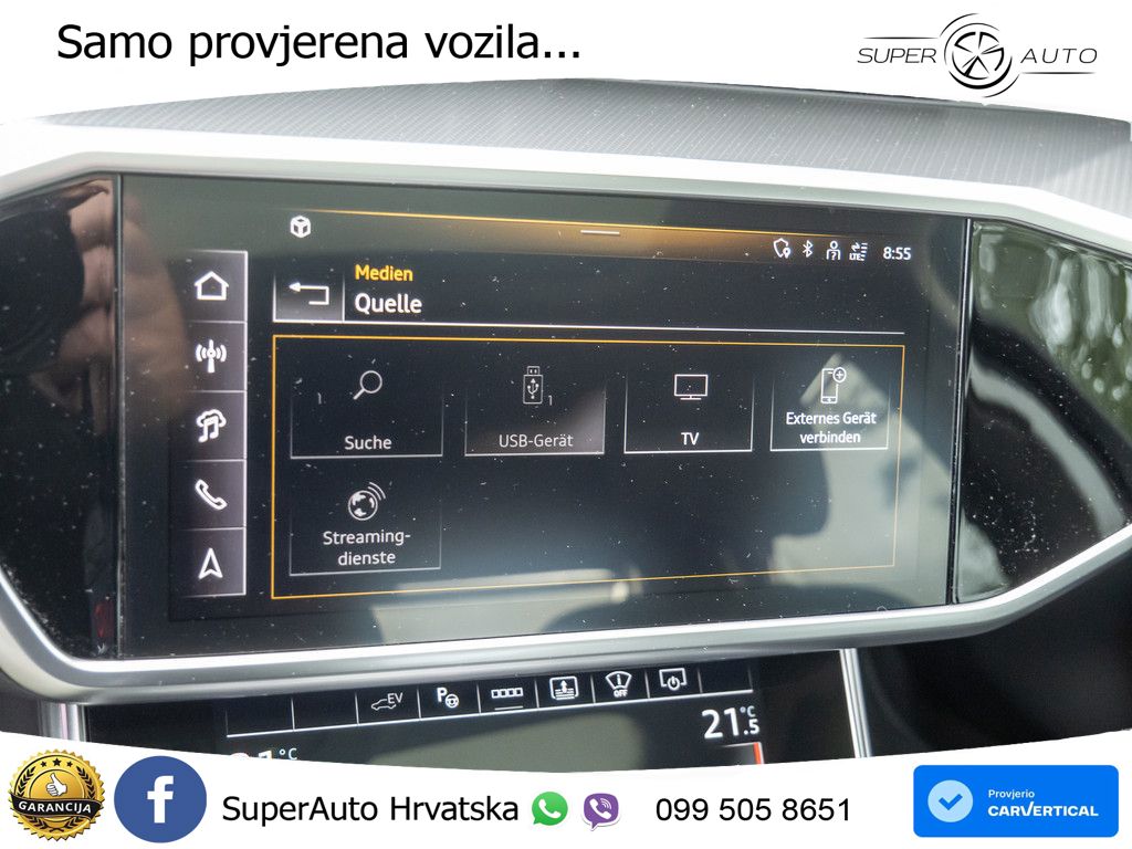 Audi A6 50 TFSIe (299 KS) quattro ultra S tronic S line MATRIX+GR SJED+KAM