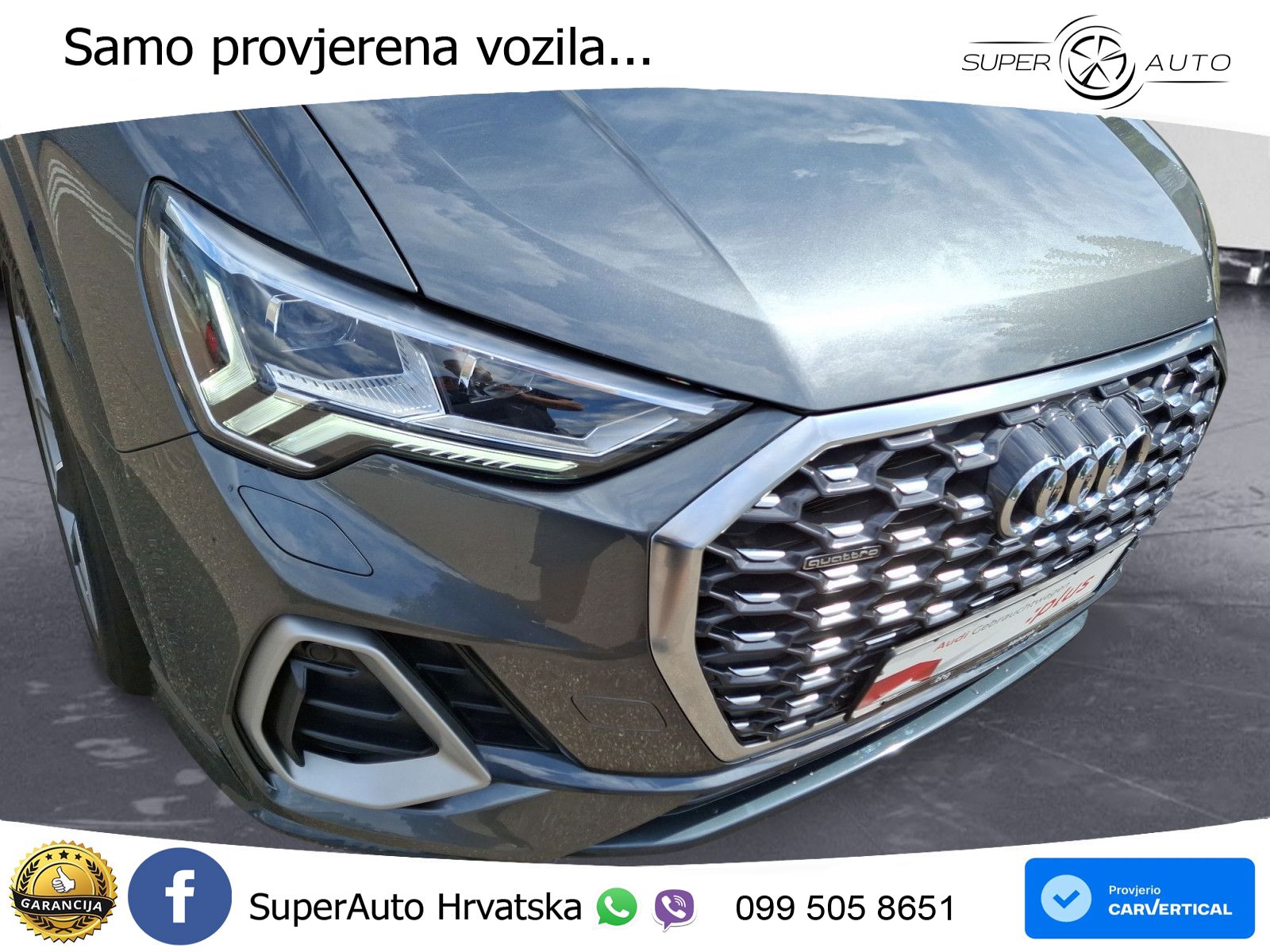 Audi Q3 II Sportback 40 TFSI (190 KS) quattro S tronic S line MATRIX+GR SJED+KAM