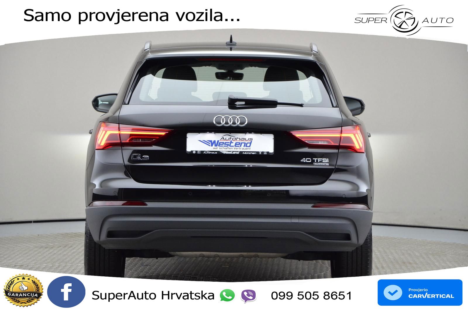 Audi Q3 40 TFSI (190 KS) quattro S tronic LED+GR SJED+ACC